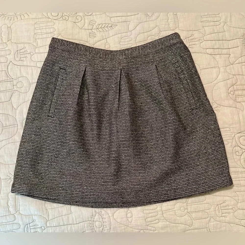 Madewell Broadway and Broome Gold Mini Skirt with Pockets Size 12